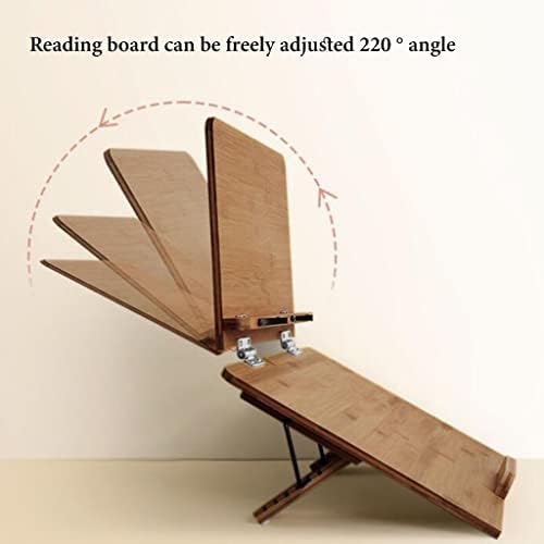 UHRLGHS Adjustable Book Stand with Page Clips for Kitchen and Reading