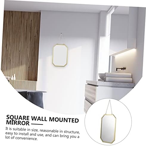 Happyyami Wall Mirror with Hanging Chain Decor