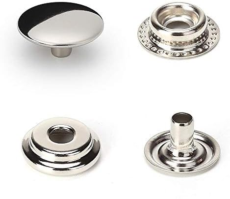 YiChuangXin 108pcs Marine Grade Stainless Steel Snap Fasteners