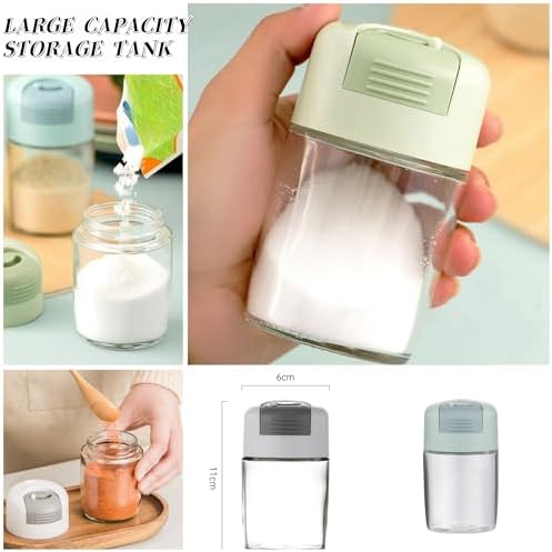 LUCKY CUP Glass Salt Pepper Shakers Set of 2 1
