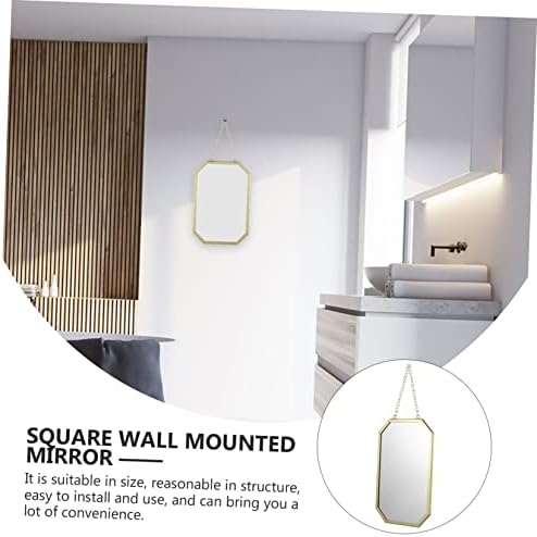 Chic Wall Mirror with Hanging Chain for Bathroom and Living Room