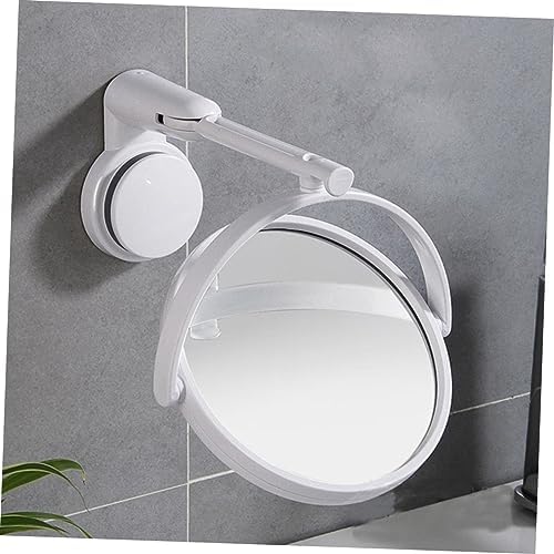 Ipetboom Wall Mounted Makeup Mirror with Light and Storage