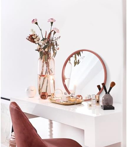 AOAOPQ Round Brushed Corner Mirror for Wall
