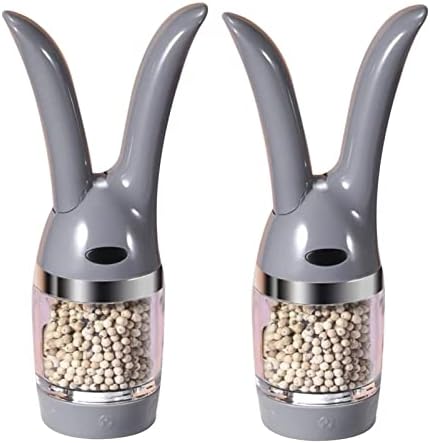 LEIXIUSM Refillable Pepper Mill Set 2pc Salt Pepper Grinders