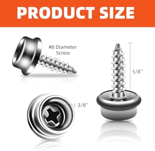 HAPDEN 30Pcs Boat Cover Snaps Metal Fasteners Kit