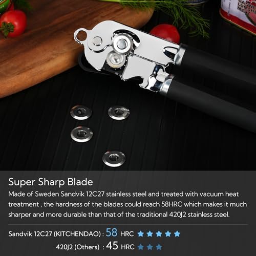 KITCHENDAO Manual Can Opener 2nd Gen Sharp Blade Magnet