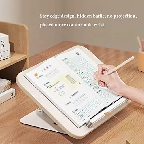 Ergonomic Adjustable Book Stand for Cookbook and Tablet Silver