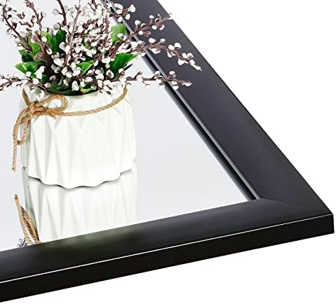 Oteymart 24x36 Modern Black Wall Mirror