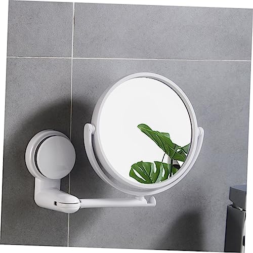 Outanaya Wall Mounted Round Vanity Mirror Rotating Double Sided