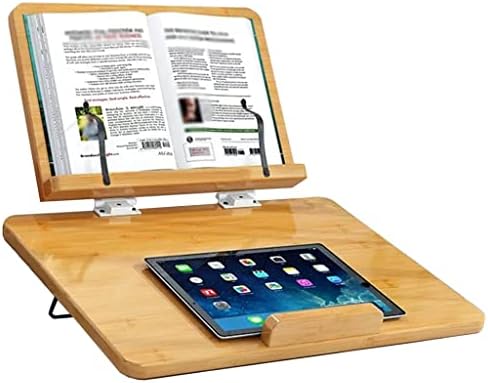 UHRLGHS Adjustable Book Stand with Page Clips for Kitchen and Reading