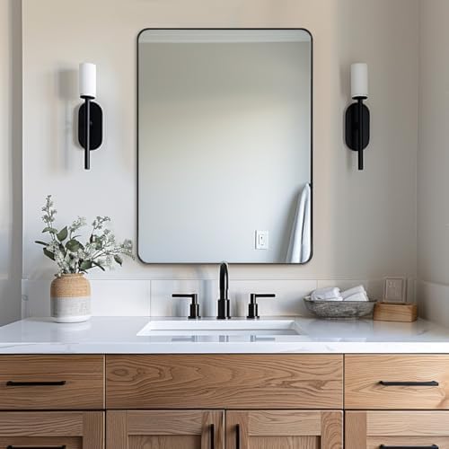 ANDY STAR Black Bathroom Mirror 30x40