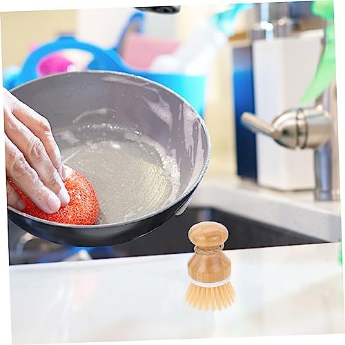 BIUDECO Sustainable Kitchen Pot Brush 2-Piece Set