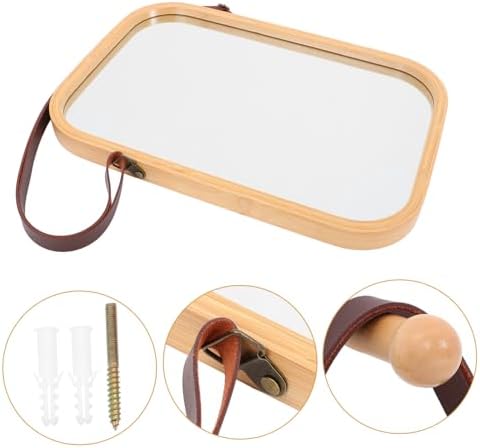 NIYANGLE Wall Mounted Rectangular Mirror Modern Vanity
