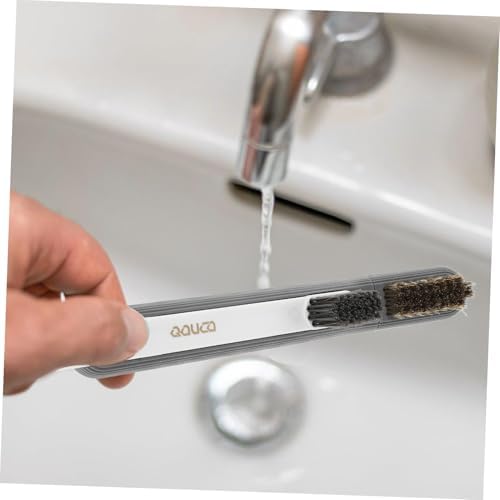 GRIRIW Stove Cleaning Brush with Rotatable Metal Scraper