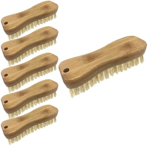 Lola Products Eco Clean Bamboo Scrub Brush 6 Pack