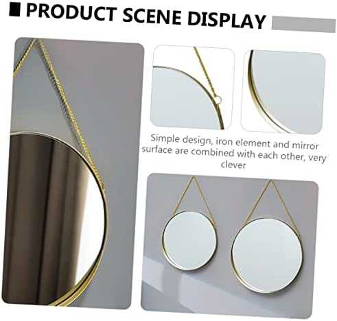 Large Round Wall-Mounted Vanity Mirror