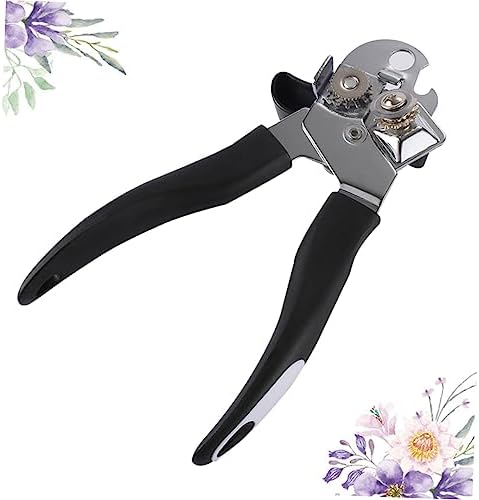 1pc Electric Tin Lid Opener Jar Opener Stainless Black
