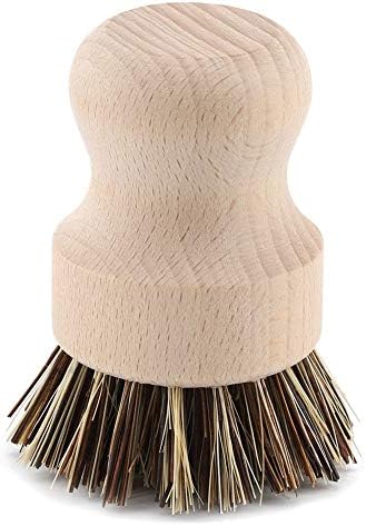 Eco-Friendly Dish Scrubbing Brush with Sisal Silk