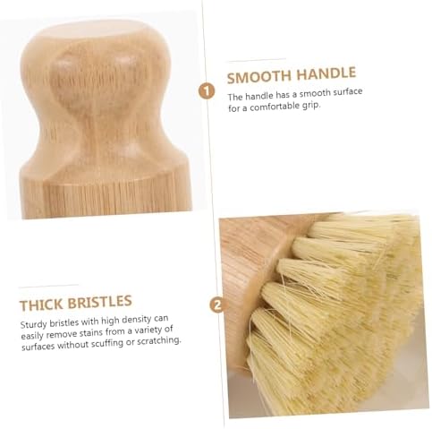 VINTORKY Wood Dish Brush with Sturdy Bristles