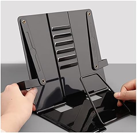 Yuidaaavzz Metal Book Stand with 6 Adjustable Angles 1