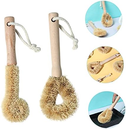 PLAFOPE Efficient Cast Iron Scrubber Brush Set