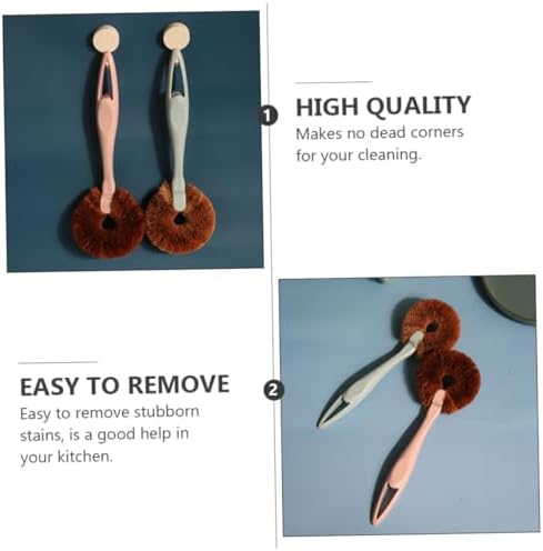SHOWERORO 2pcs Long Handle Cleaning Brush Set 1