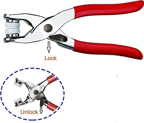 JAUEIVR Snap Fasteners Kit 100 Sets 10mm