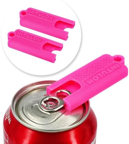 Intulon Pocket Size Soda Can Opener Pink 2 Pack