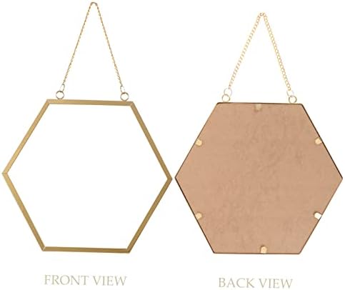 GARVALON Hexagon Wall Mirror Decor Vanity Mirror