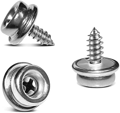 YeeBeny 38 Marine Grade Snap Screws 24pcs