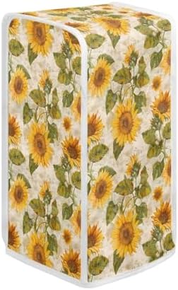 NETILGEN Can Opener Dust Cover with Retro Sunflower Leaf Design 1