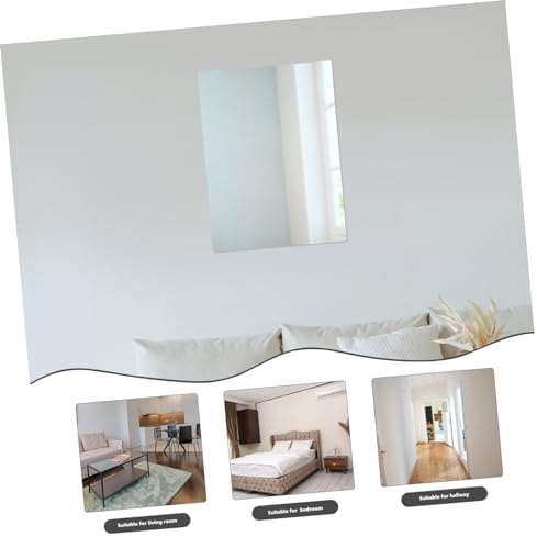 LIFKOME 36x48in Large Room Mirror - Self-Adhesive Acrylic Vanity Wall Mirror