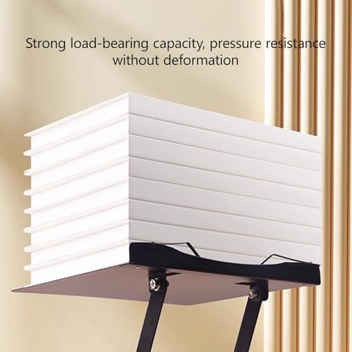 ZDOYUN Creative Metal Cookbook Stand with Adjustable Holder and Elastic Page Gripper Grey