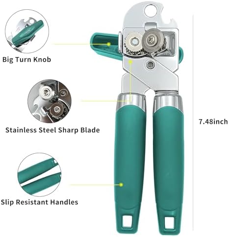 Safring Manual Can Opener with Bottle Opener