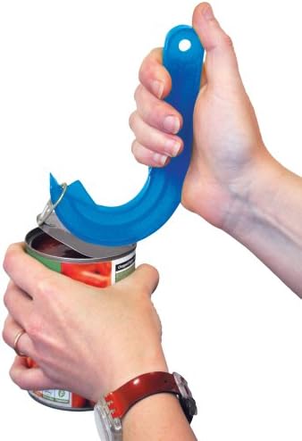 Aidapt Ring Pull Can Opener - Plastic Light Blue Ergonomic Manual