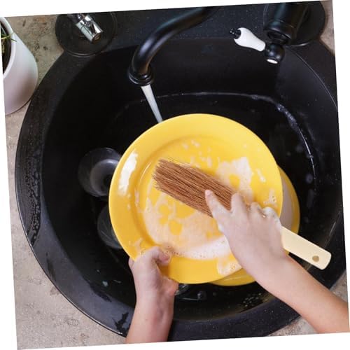 ULTECHNOVO Coconut Bristle Dish Brush for Kitchen Cleaning