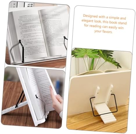 Gadpiparty Adjustable Wooden Book Stand for Reading and Display
