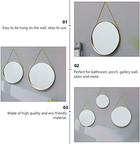 Uonlytech Round Wall Mirror Nordic Style