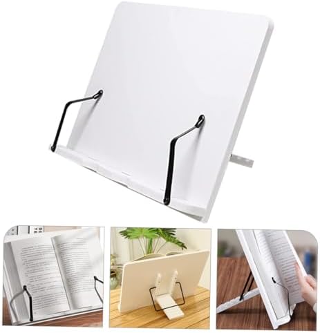 Adjustable Wooden Cookbook Stand for Home Office Use