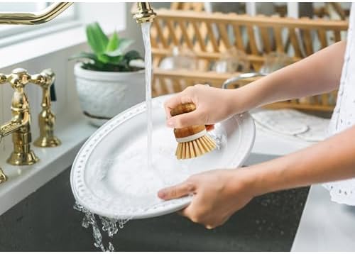 HIC Kitchen Vegetable Scrubber Brush Set of 2