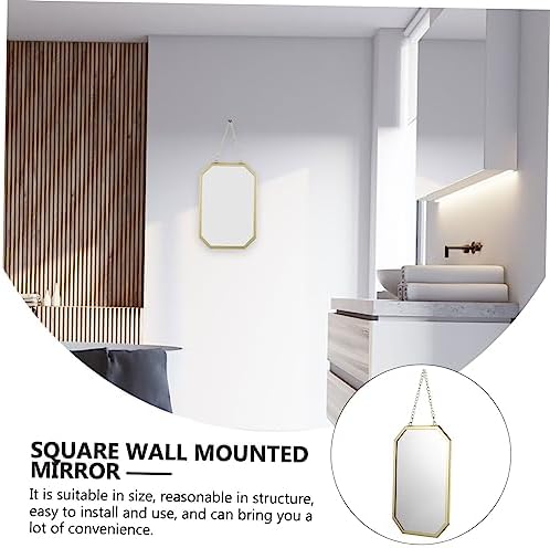 SOLUSTRE Wall Mirror Hanging Chain Decorative Vanity Mirror