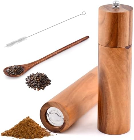 Hogurin Wooden Salt Pepper Grinder Set