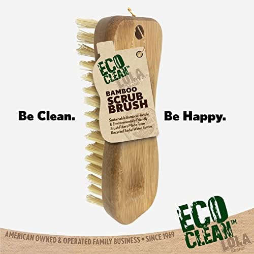 Lola Products Eco Clean Bamboo Scrub Brush 6 Pack