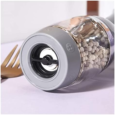 LEIXIUSM Refillable Pepper Mill Set 2pc Salt Pepper Grinders