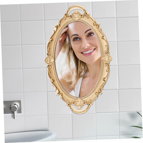 ABOOFAN Baroque Decorative Mirror Tray Luxury Vanity Mirror