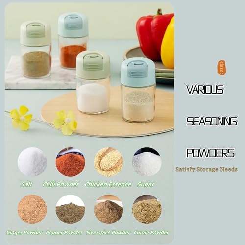 LUCKY CUP Glass Salt Pepper Shakers Set of 2 1