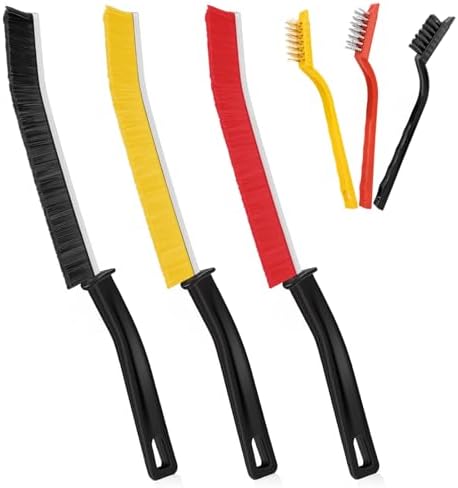 6 PCS Hard Bristle Crevice Cleaning Brush Set
