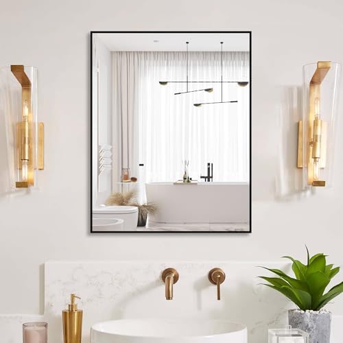 BEAUTME 20x16 Inch Modern Bathroom Mirror