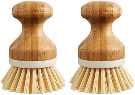 HIC Kitchen Vegetable Scrubber Brush Set of 2