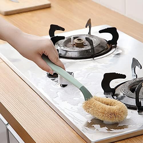 4PCS Dish Scrub Brush with Long Handle for Kitchen Cleaning